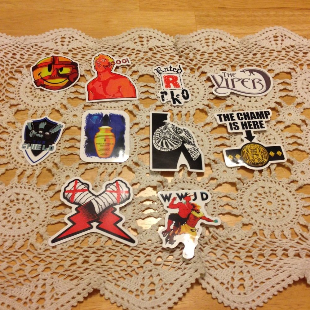 WWE Wrestling Stickers - Decals WrestleMania
